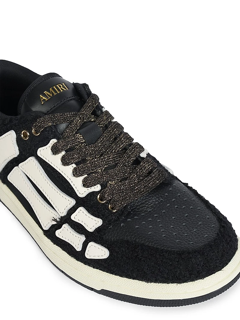 Bouclé Skel Top Low-Top Sneakers