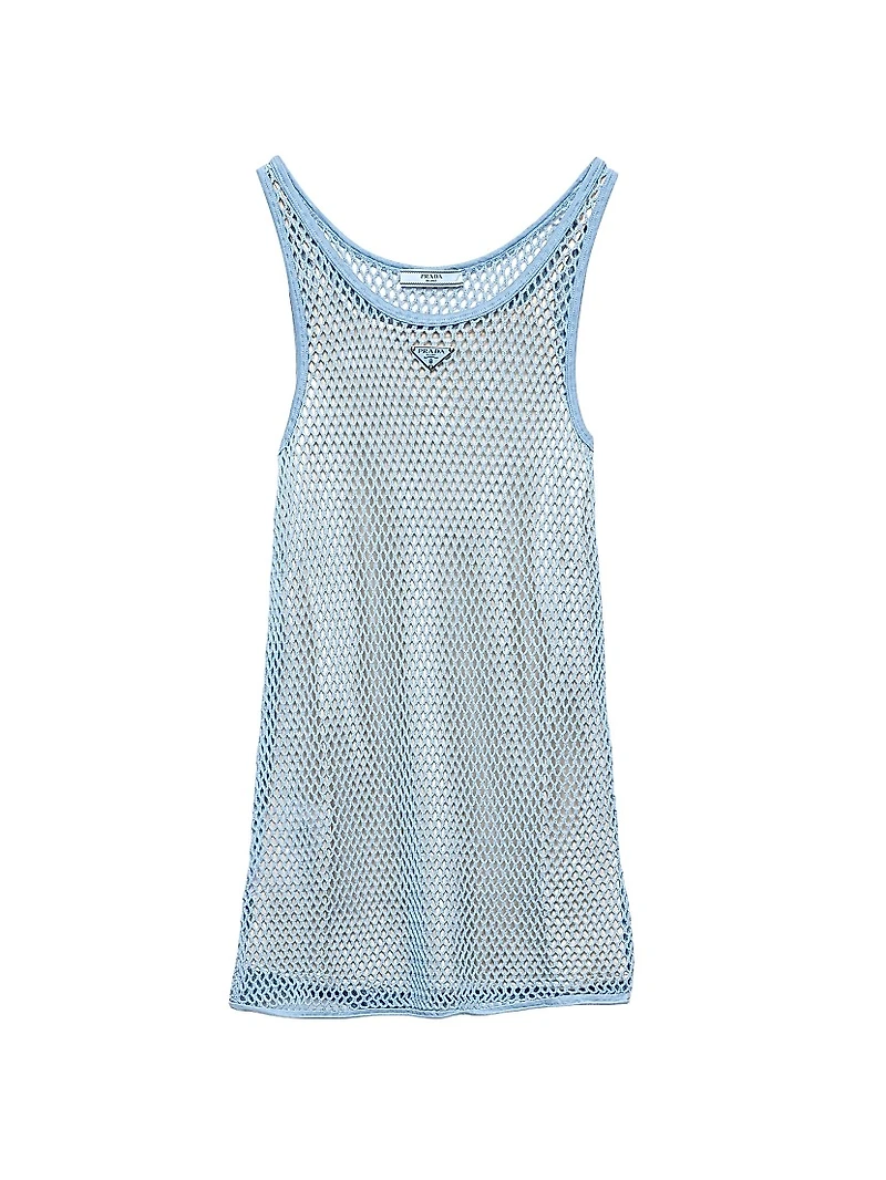 Cotton Mesh Dress