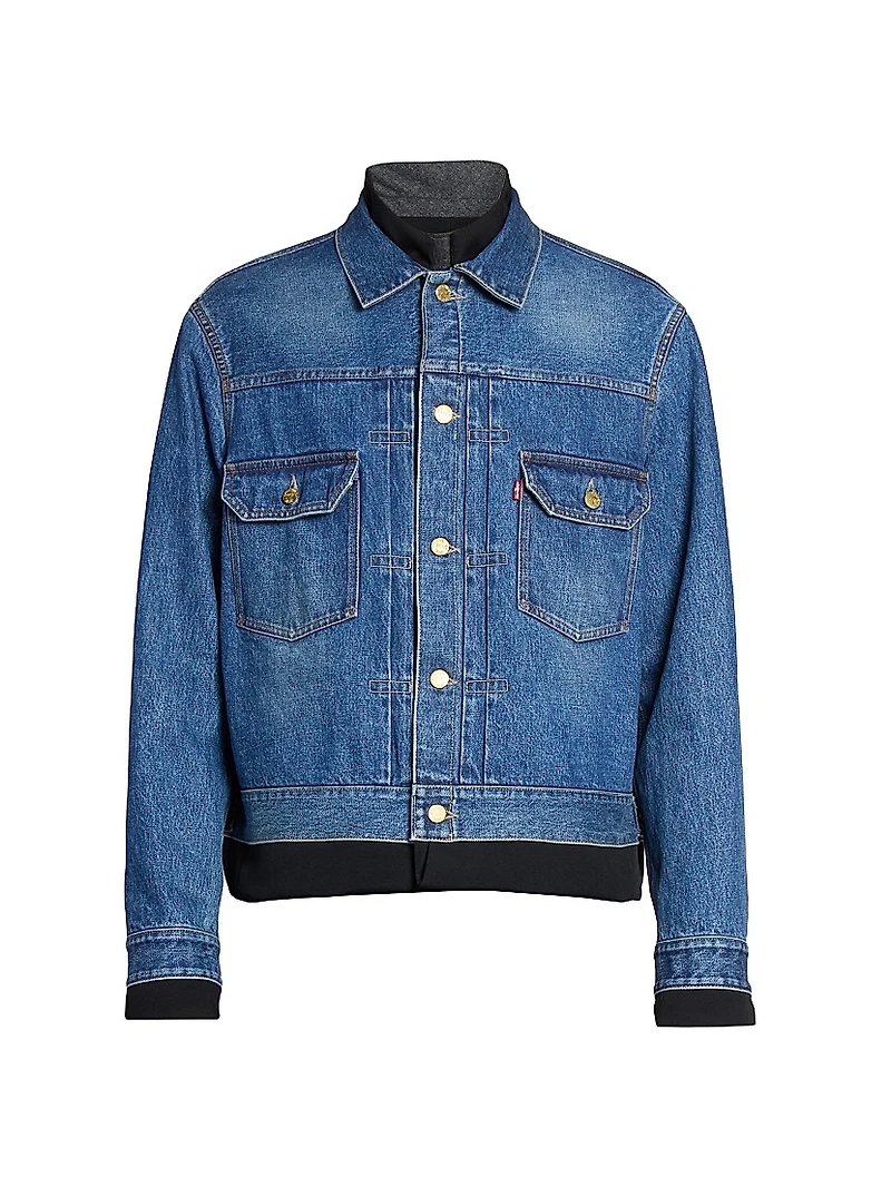 Levi's x Sacai Matelasse Twill Reversible Denim Jacket
