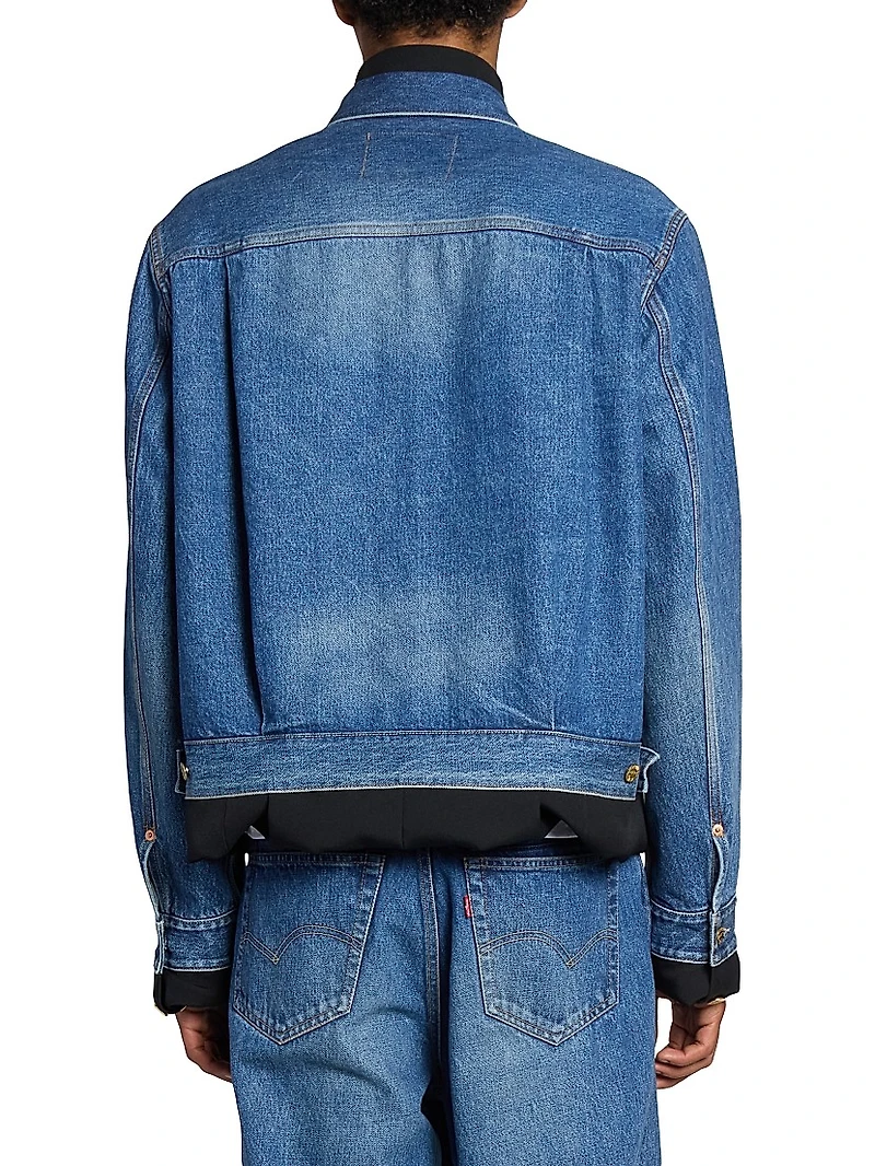 Levi's x Sacai Matelasse Twill Reversible Denim Jacket
