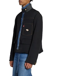 Levi's x Sacai Matelasse Twill Reversible Denim Jacket
