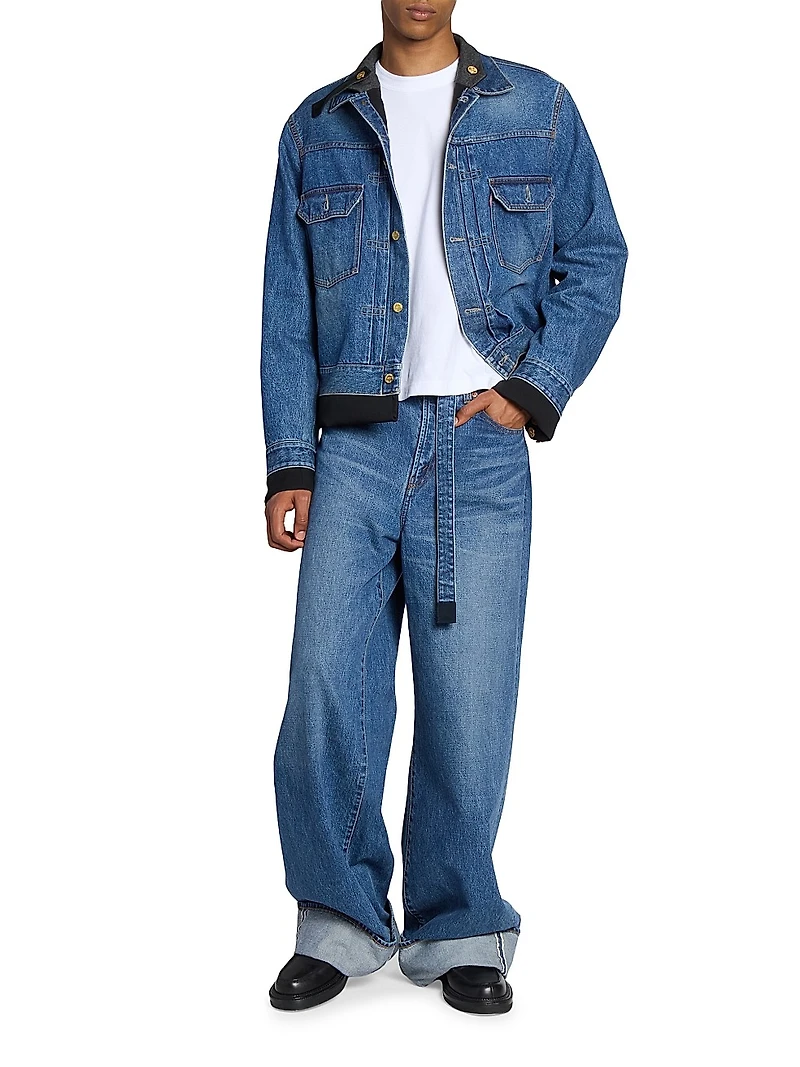Levi's x Sacai Matelasse Twill Reversible Denim Jacket