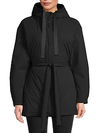 Packable Nylon Hooded Coat