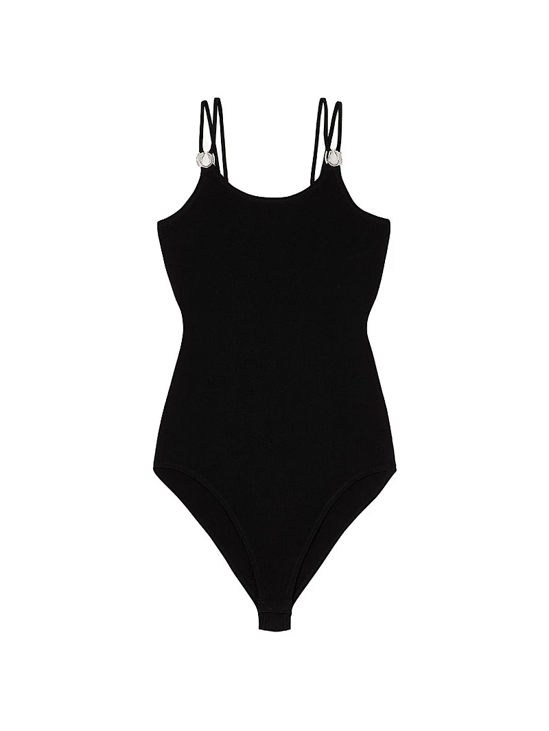 Jewellery Detail Knit Leotard