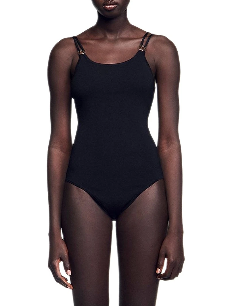 Jewellery Detail Knit Leotard
