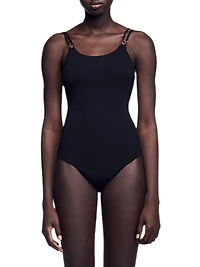 Jewellery Detail Knit Leotard
