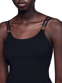 Jewellery Detail Knit Leotard