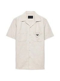 Short-Sleeved Chambray Shirt