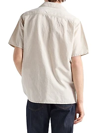 Short-Sleeved Chambray Shirt