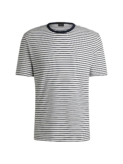 Regular-Fit T-Shirt Cotton and Linen