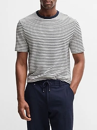 Regular-Fit T-Shirt Cotton and Linen