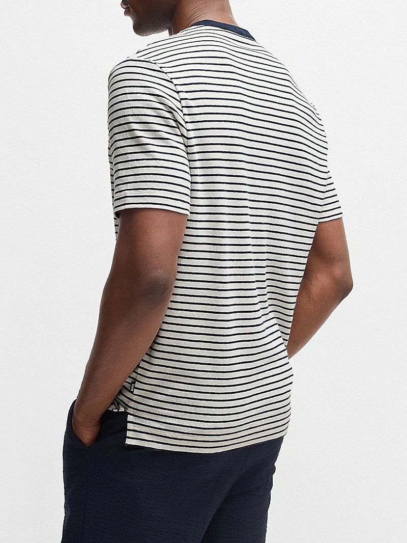 Regular-Fit T-Shirt Cotton and Linen