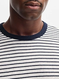 Regular-Fit T-Shirt Cotton and Linen