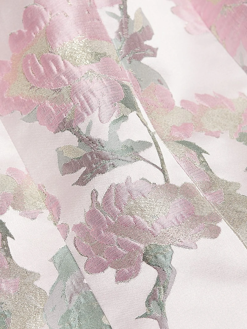 Odessa Brocade Strapless Gown