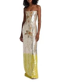 Esperanza Sequined Column Gown