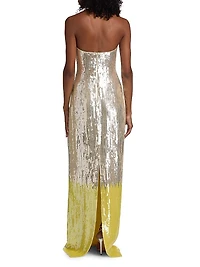 Esperanza Sequined Column Gown