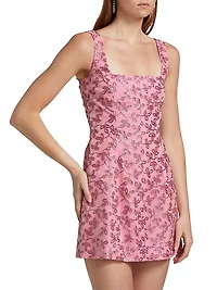 Brooke Sequined Organza Minidress