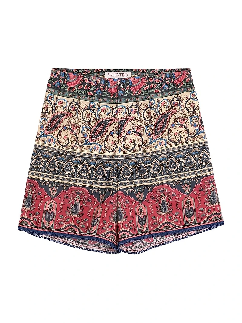 Bermuda Shorts with Voyage Imaginaire Print