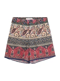Bermuda Shorts with Voyage Imaginaire Print