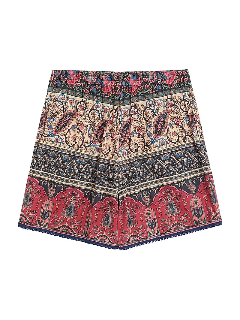 Bermuda Shorts with Voyage Imaginaire Print