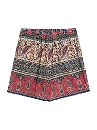 Bermuda Shorts with Voyage Imaginaire Print