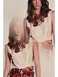 Micaela Odyssey Floral Silk Maxi Dress