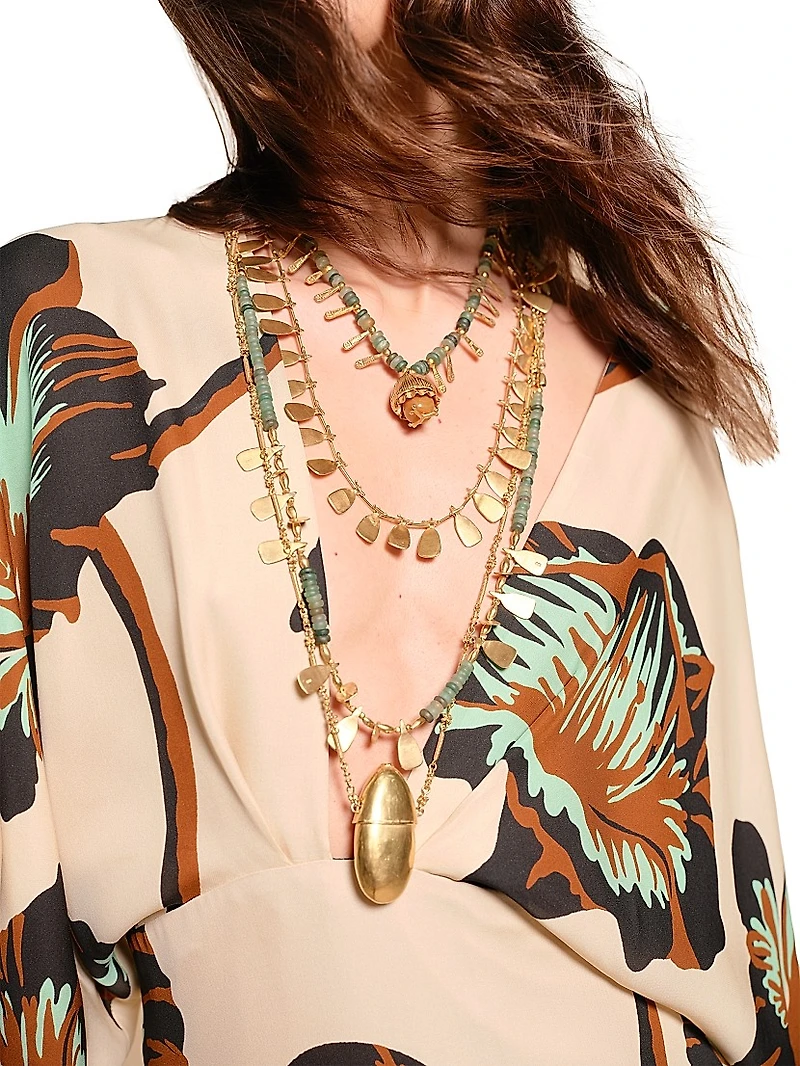 Micaela Tesoro Escondido Floral Silk Maxi Dress