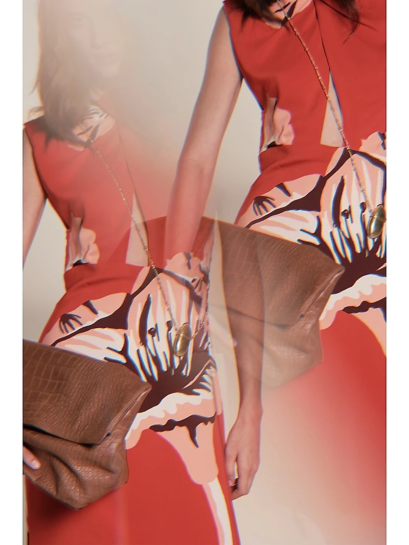 Micaela Al Son De Las Astromelias Floral Midi-Dress