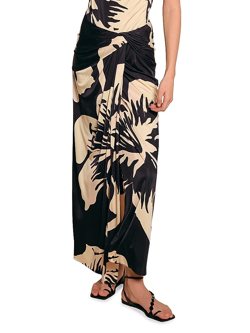 Luminosity Draped Ankle Skirt