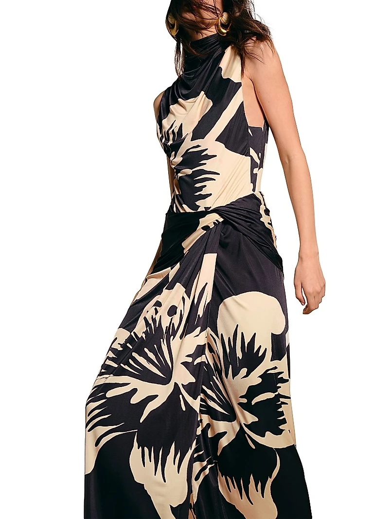 Luminosity Draped Ankle Skirt