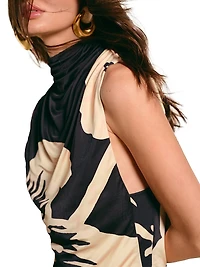 Luminosity Draped Ankle Skirt