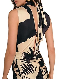 Luminosity Draped Ankle Skirt