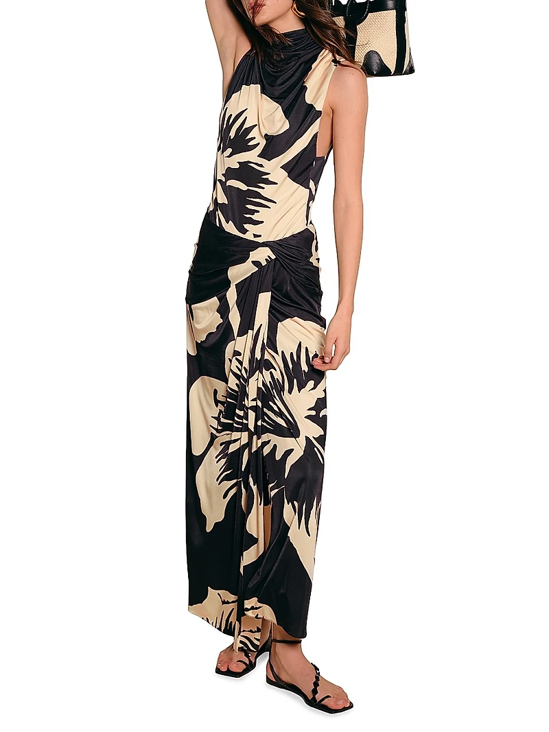 Luminosity Draped Ankle Skirt