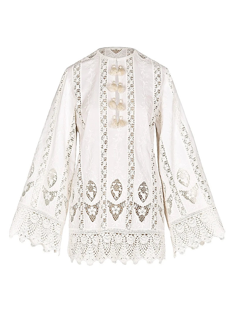 Micaela Vision Seeking Embroidered Minidress