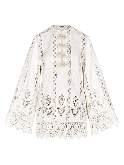 Micaela Vision Seeking Embroidered Minidress