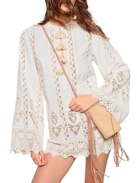 Micaela Vision Seeking Embroidered Minidress