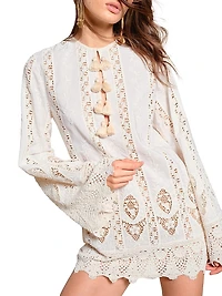 Micaela Vision Seeking Embroidered Minidress