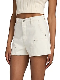 Blake High-Rise Utility Denim Shorts