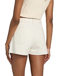 Blake High-Rise Utility Denim Shorts