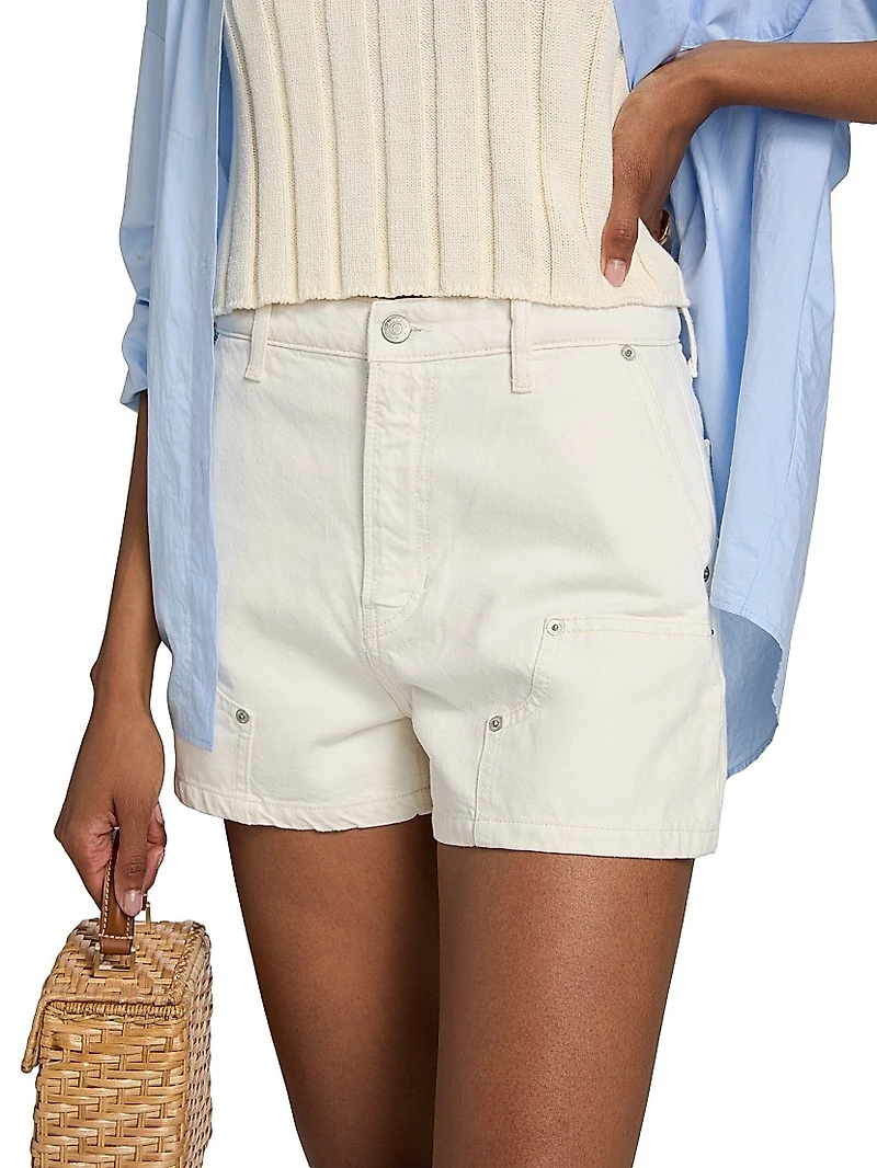 Blake High-Rise Utility Denim Shorts