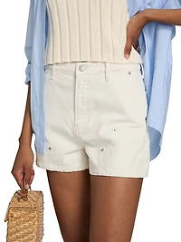 Blake High-Rise Utility Denim Shorts