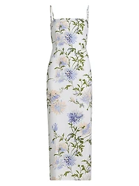 Frankie Floral Linen Maxi Dress