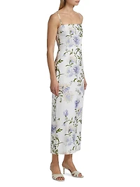 Frankie Floral Linen Maxi Dress