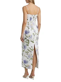 Frankie Floral Linen Maxi Dress