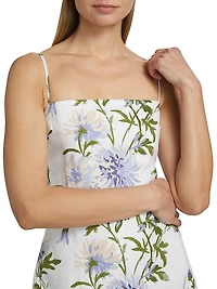 Frankie Floral Linen Maxi Dress