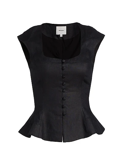 Paolina Linen Top