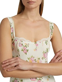 Irisa Floral Flounce Maxi Dress