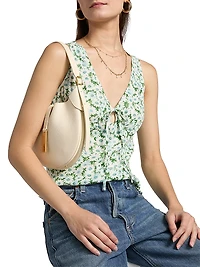 Miri Floral Tie-Front Top
