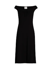 Milo Off-The-Shoulder Knit Knee-Length Dress
