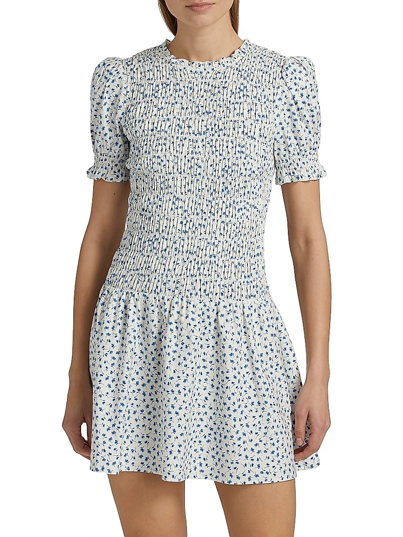 Leannah Floral Smocked Minidress